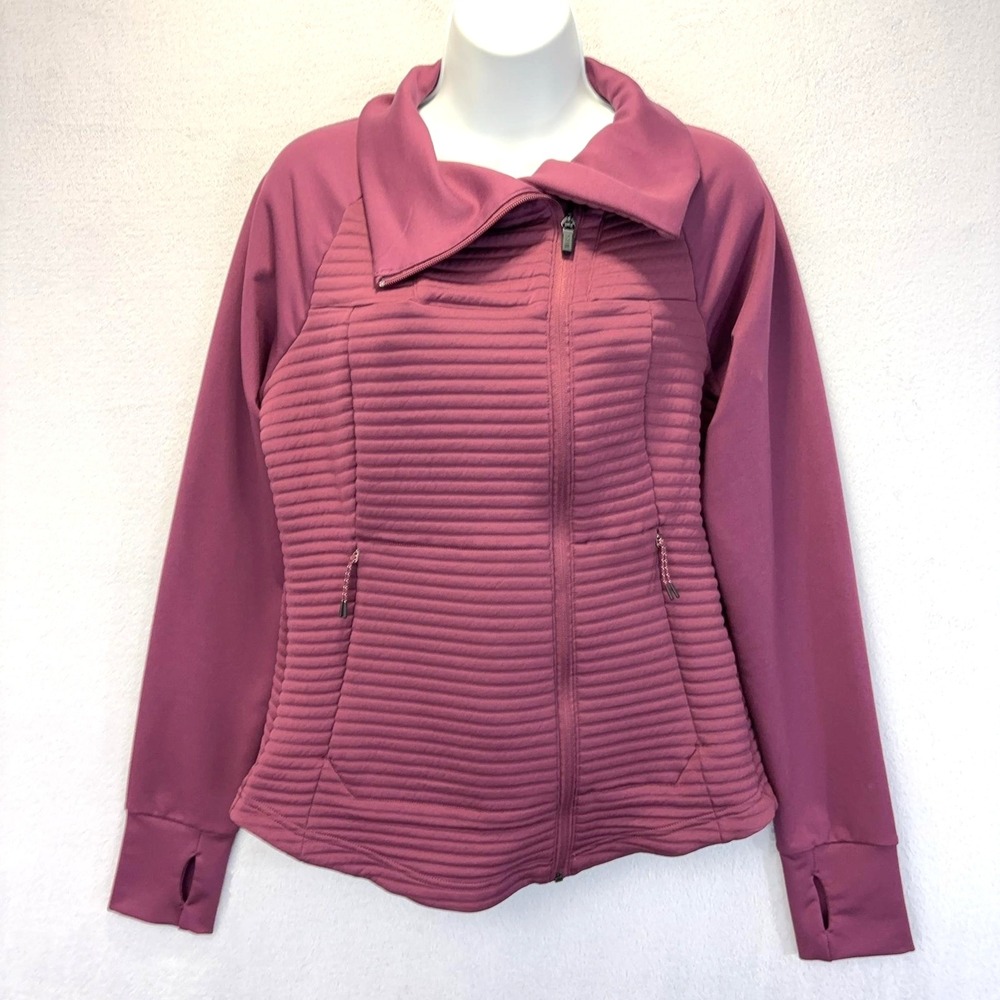 5.11 Quilted Asymmetrical Track Jacket Small Padded Zip Up Crystal Hybrid Travel
